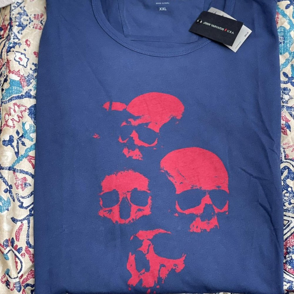 John Varvatos Skull T-Shirt XXL